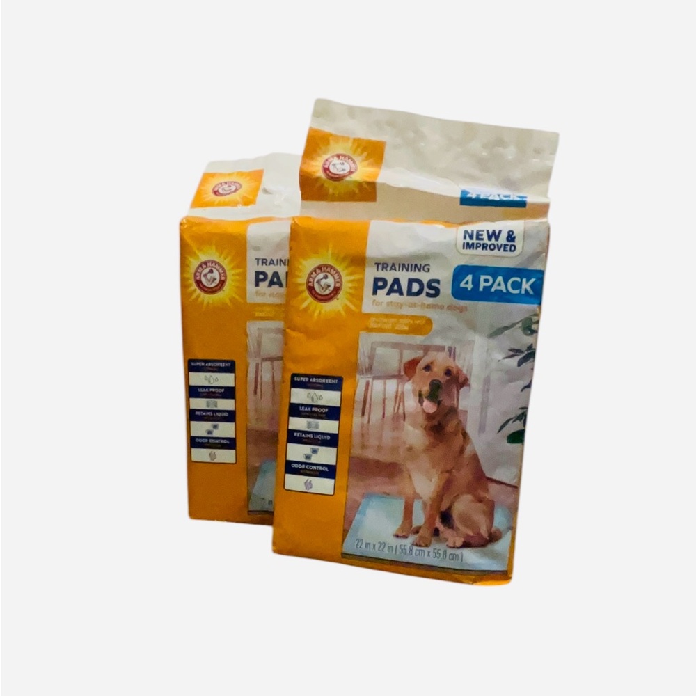 2 packs Arm & Hammer Dog Training Pads - 4 Pack